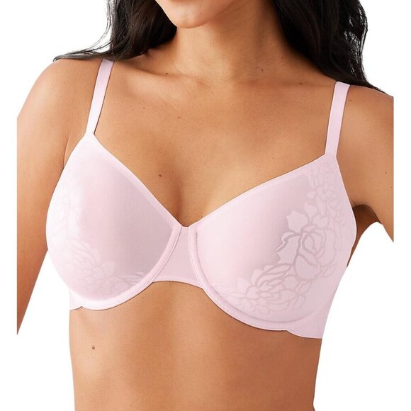 NWT Wacoal Womens Confidence Boost Underwire Bra 855380 Ballet Slipper Pink 42DD